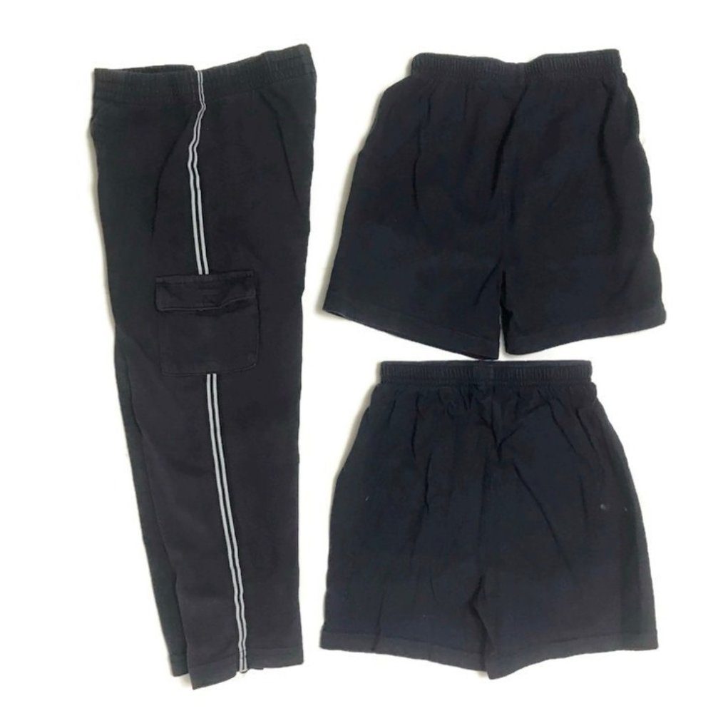 Girls Clothes Set (Lot of 3pcs) 4T Athletic Outerwear, 2Shorts & 1 pair of Jogg